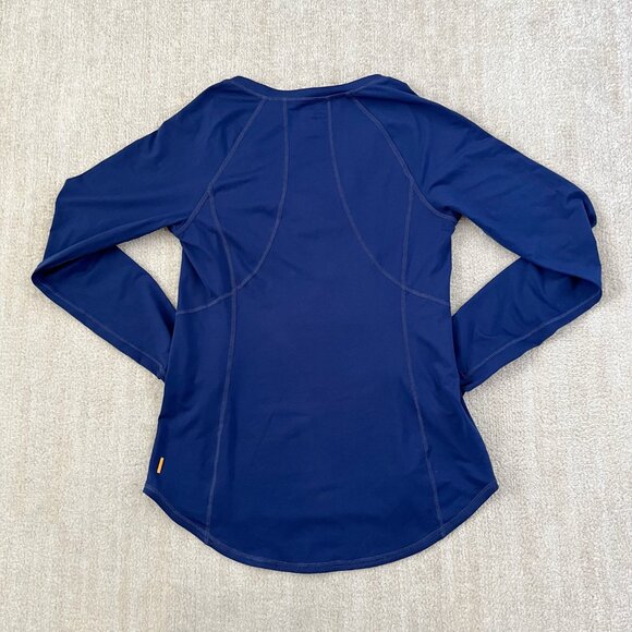 Lucy Activewear Long Sleeve V-Neck Blue Shirt Top M - Picture 4 of 9